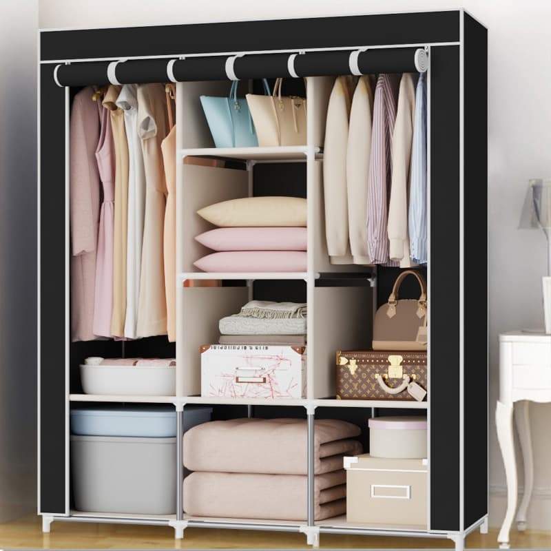 Guarda-Roupa Dobrável Portátil Grande Organizador De Roupas Multiuso