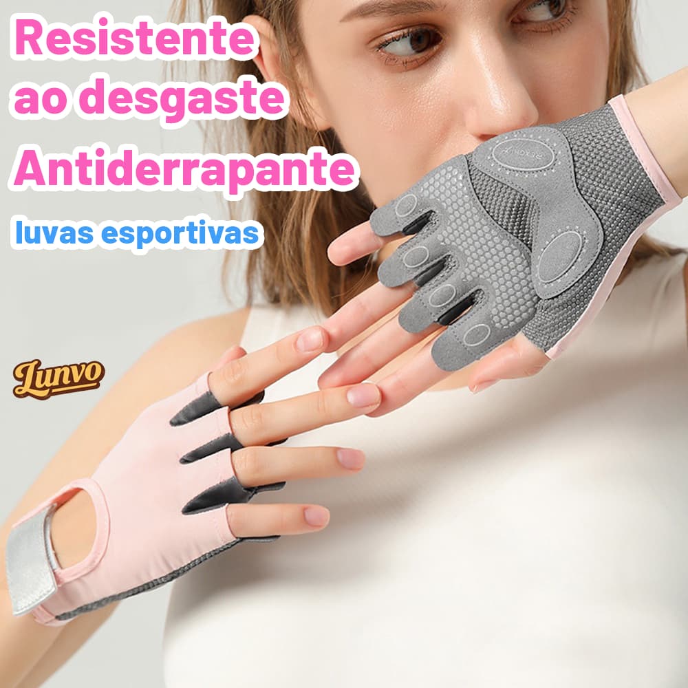 1 Par De Luvas De Ginástica Antiderrapantes Respiráveis Para Homem Mulher Fitness Construção Corporal