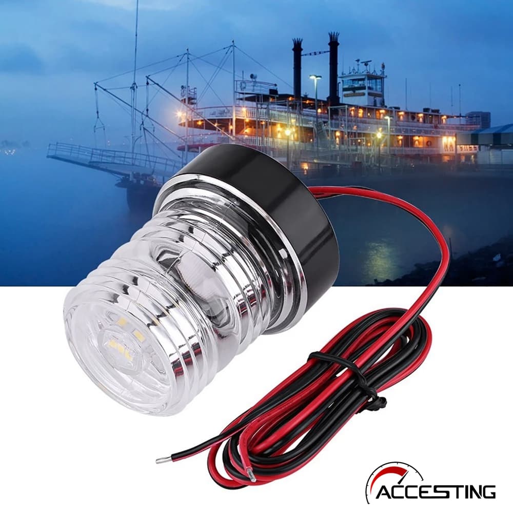 Luz De Navegação Marítima LED 12-24V , Âncora Para Iate De Barco Subaquático/Lâmpada De Jardim Sinalização À Prova D'águ