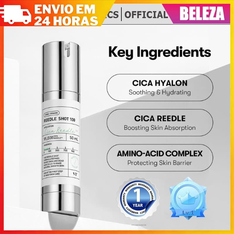 VT Cosmetics Reedle Shot 50/100 | Fortalecimento Da Pele , Absorção Melhorada