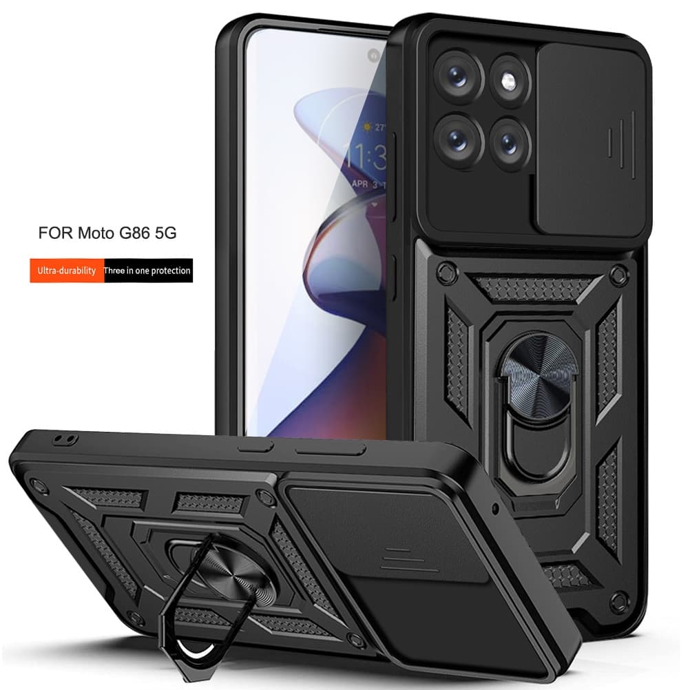 Anel Suporte Capinha De Telefone Para Motorola G86 Power G85 G84 5G Capa Magnética À Prova De Choque Com Do