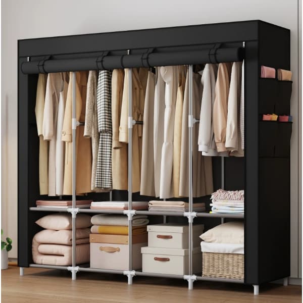 Guarda Roupa Dobrável Armário Organizador Multiuso Roupeiro Cabideiro Sapateira