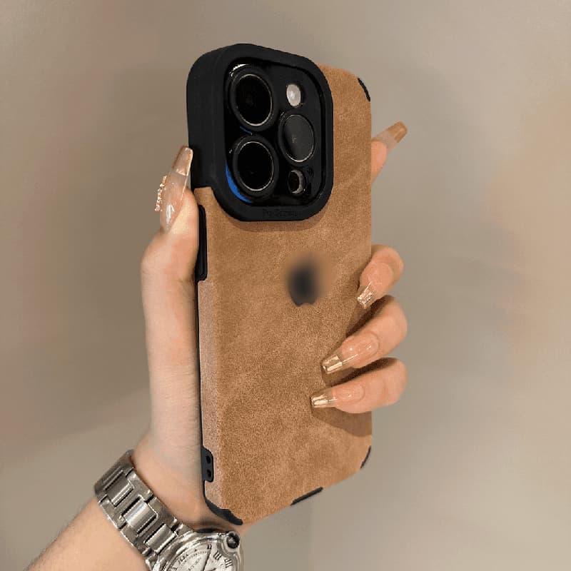 Capa De Silicone De Couro De Luxo Para iPhone 16 15 14 13 12 11 Pro Max Plus Traseira Macia Resistente A Choques