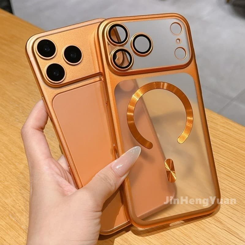 High End Ultra Fino Fosco Excimer Transparente Magnético PC Hard Case Para IPhone 17 Air 16 15 14 13 12 Pro Max Plus Fil