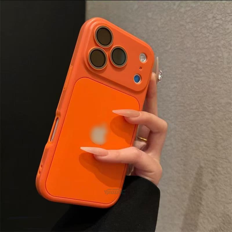 Capa 2 Em 1 Para iPhone 17 16 15 14 13 Pro Max Proteção De Lente À Prova De Choque Mudança Instantânea 17 Simples