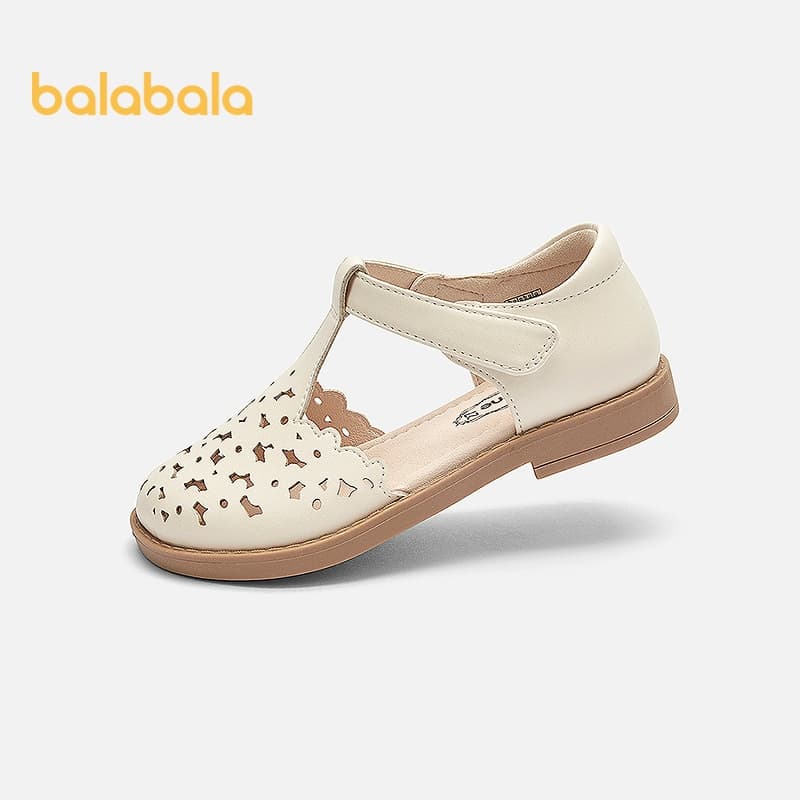 balabala Sapatos De Couro Menina Estilo Princesa Respirável 2026 Verão Confortável Festa Casamento Escola Evento Familia