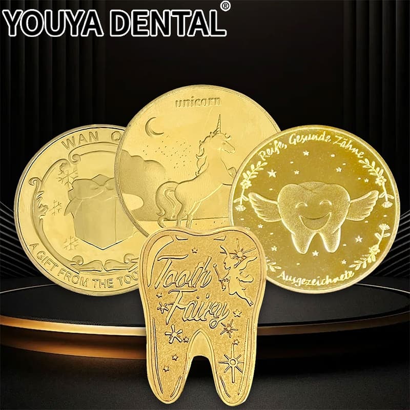 Moeda Comemorativa Física Banhada A Ouro , Fada Do Dente , Presentes Para Mudança De Infantil