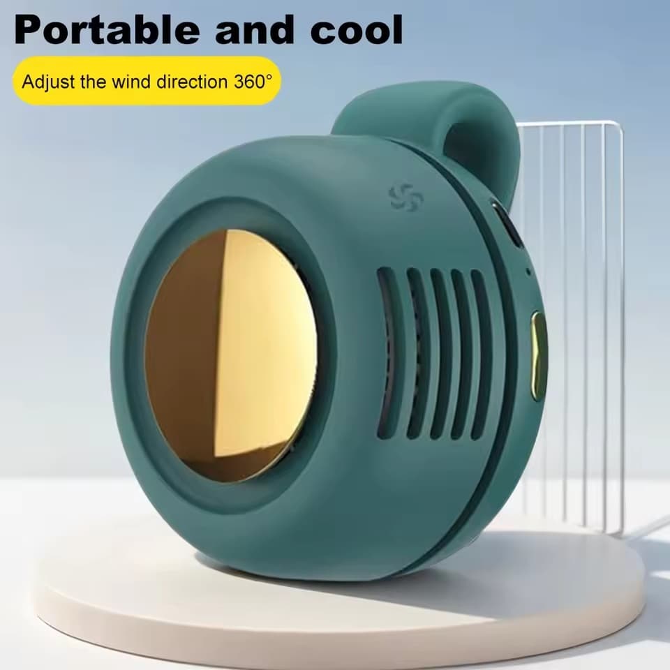 Mini Ventilador De Ar Condicionado Cintura Portátil Clipe Recarregável Para Trabalho Ao Livre Caminhadas Casa