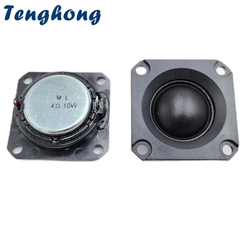 Tenghong 2 Pçs 40MM 4 6 Ohm 10W Cúpula Tweeter Alto-Falante 20 Núcleo Ultrafino Filme De Seda Áudio Agudos Alta Fidelida