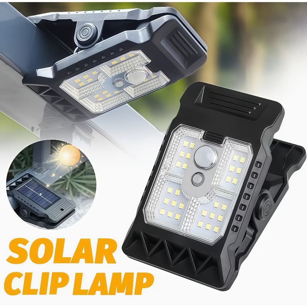 LED Solar Jardim Ao Ar Livre Luzes Clipe Luz À Prova Dwaterproof Água Sensor De Movimento Lâmpada Acampamento Recar