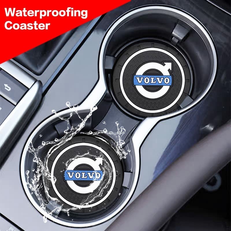 Tapete De Carro Porta-Copos De silicone universal Antiderrapante Água Para Volvo XC90 XC60 V50 S60 V70 V60 V40 S90 olest