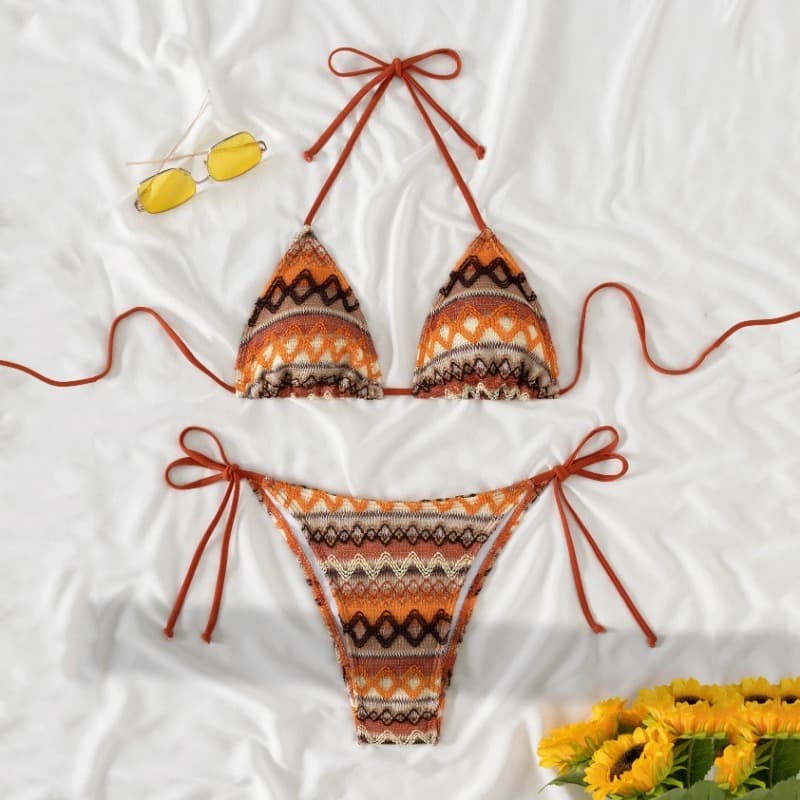 Novo Biquíni De Malha Feminino Verão Praia Maiô