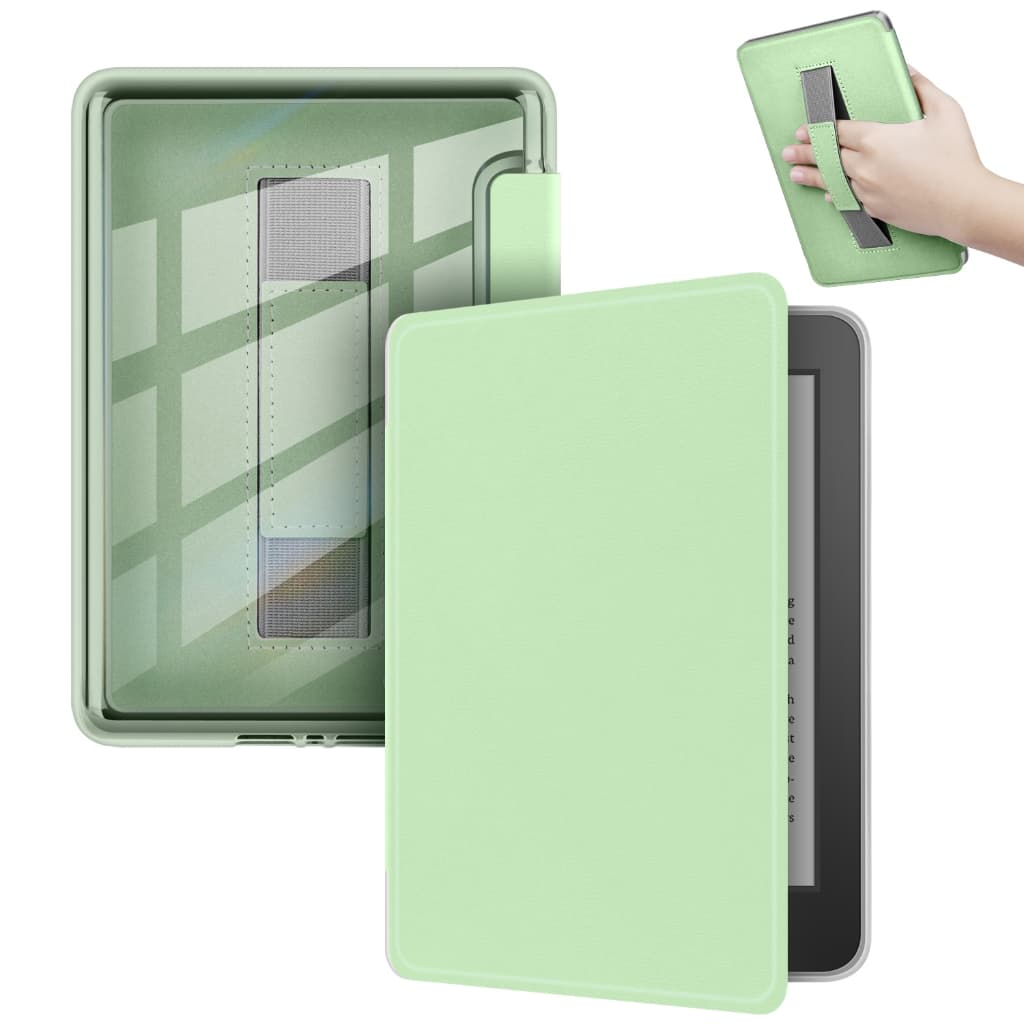 Capa Inteligente Acrílica Para Paperwhite 12th Com Alça De Mão Transparente kindle 11th Rígida Magnética Oasis 10/9th