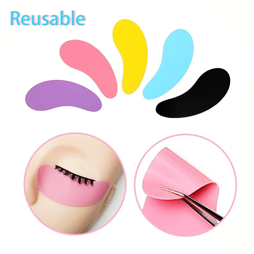 1 Par Reutilizável Sob Almofadas De Cílios Silicone Listra Lash Lift Extensão Remendos De Olho Gel Remendo