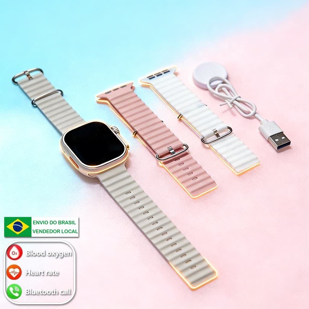 2026 Smartwatch S10 Ultra 7 in 1 Chamadas Bluetooth Calculadora Cardíaca Monitoramento Da Frequência Relógio desportivo