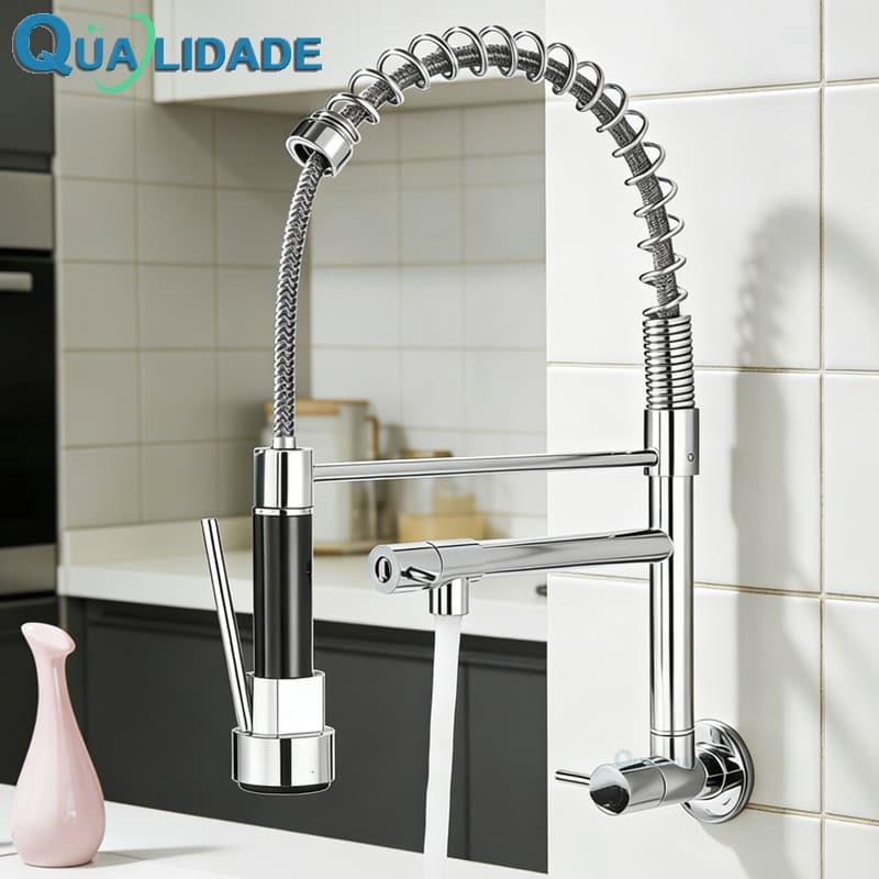 Torneira De Cozinha Gourmet Com Mesa Removível/Pulverizador De Parede