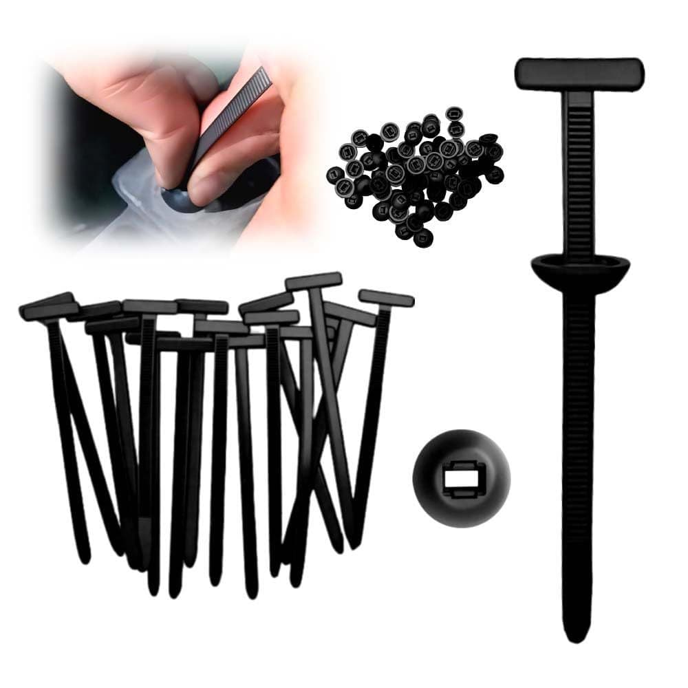 Kit 50 Abraçadeira Nylon Enforca Gato Fivela Plástica Universal Travamento Automático Carro