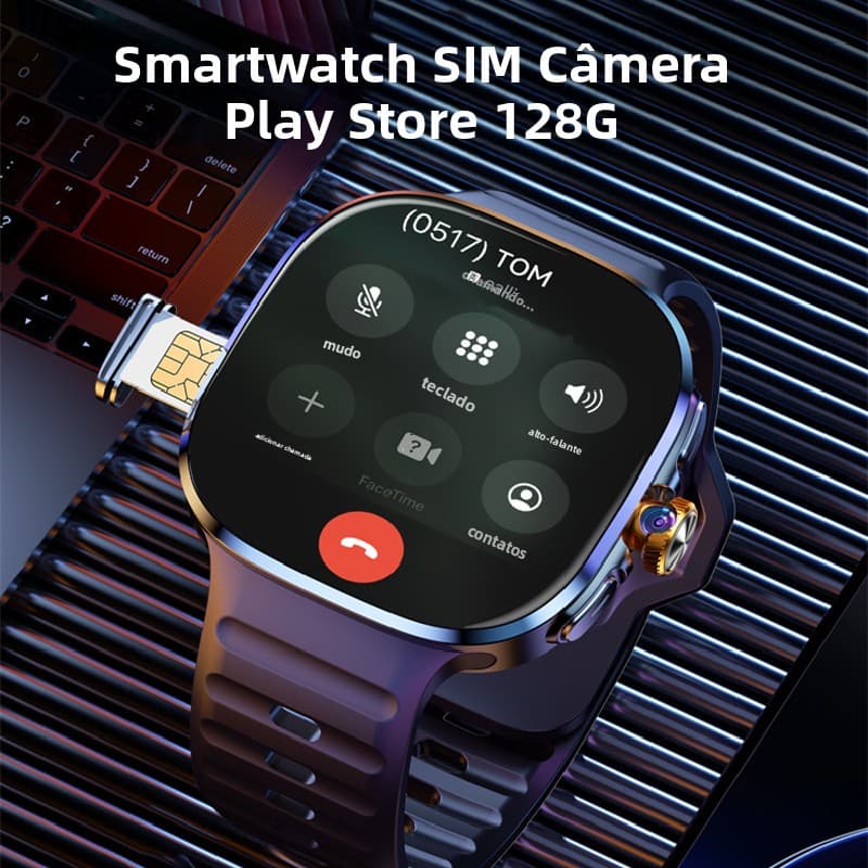Smartwatch Relógio Inteligente M99 Original Com Slot SIM E WiFi 5G/4G Android Sistema Duplo Câmera Bluetooth À Prova D'á