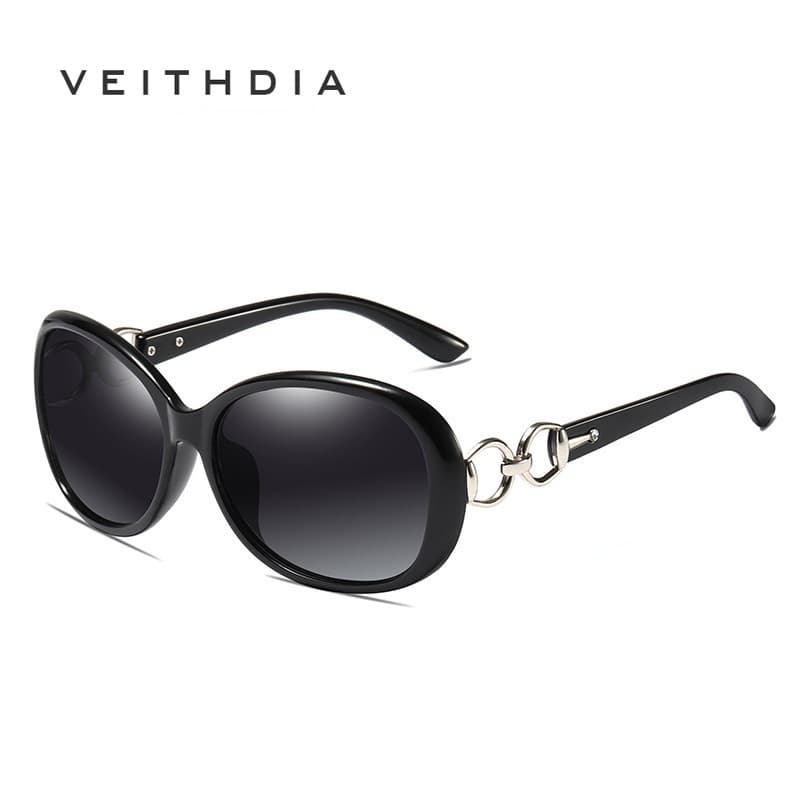 Óculos De Sol Polarizados Tendência Feminina VEITHDIA Oval UV400 Proteção Para Dirigir GS2115