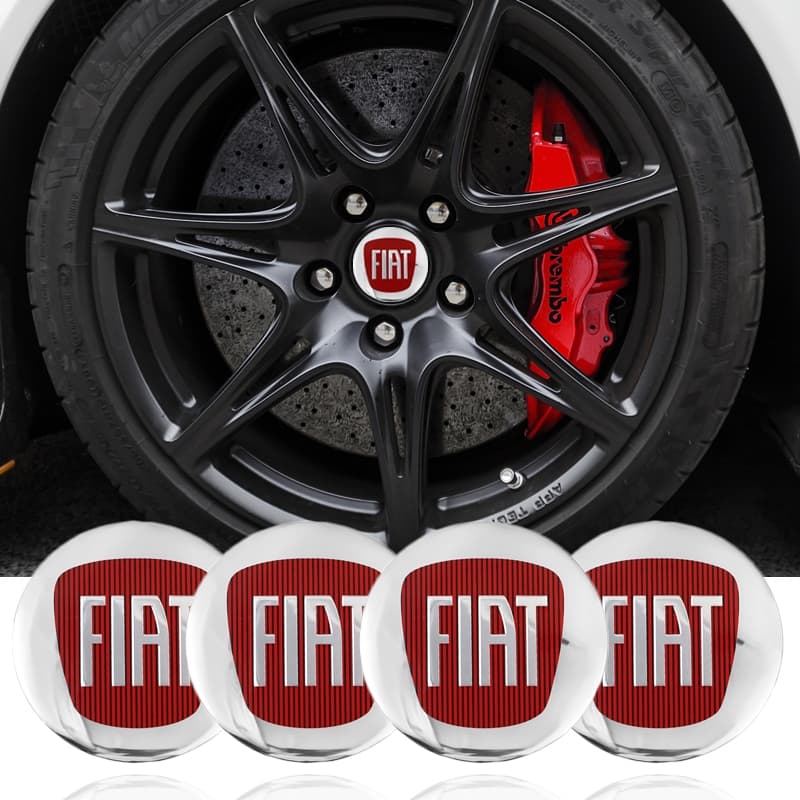 4 Pçs 56mm Centro Da Roda Do Carro Hub Tampa Emblema Decalque Adesivo Para FIAT 500 Punto Uno Scudo Ducato Palio Tora St