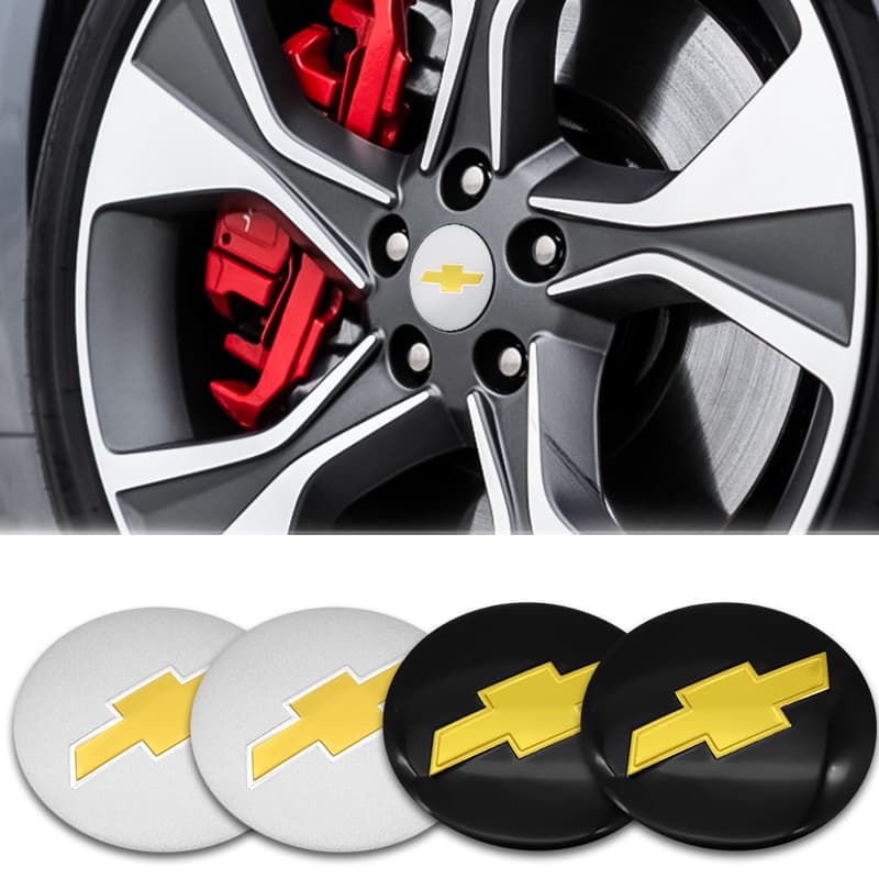 Chevrolet 4 Peças 56mm Tampa Do Cubo Da Roda Carro Emblema Decalque Adesivo De Para Cruze Captiva Sonic Spark Trax Malib