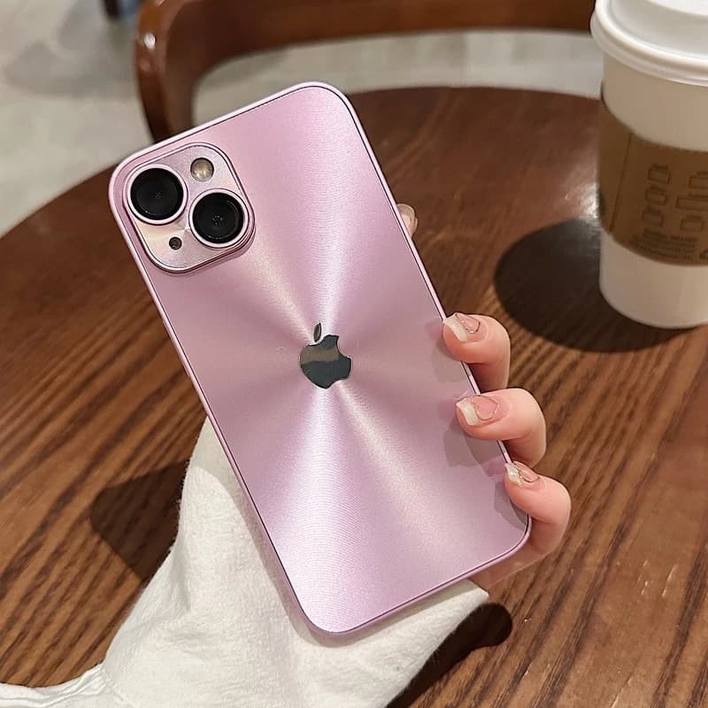 Capa De Textura Laser De Luxo Para iPhone 15 11 17 12 13 14 Pro Max 16 Protetor De Câmera Dura Anti-Impacto