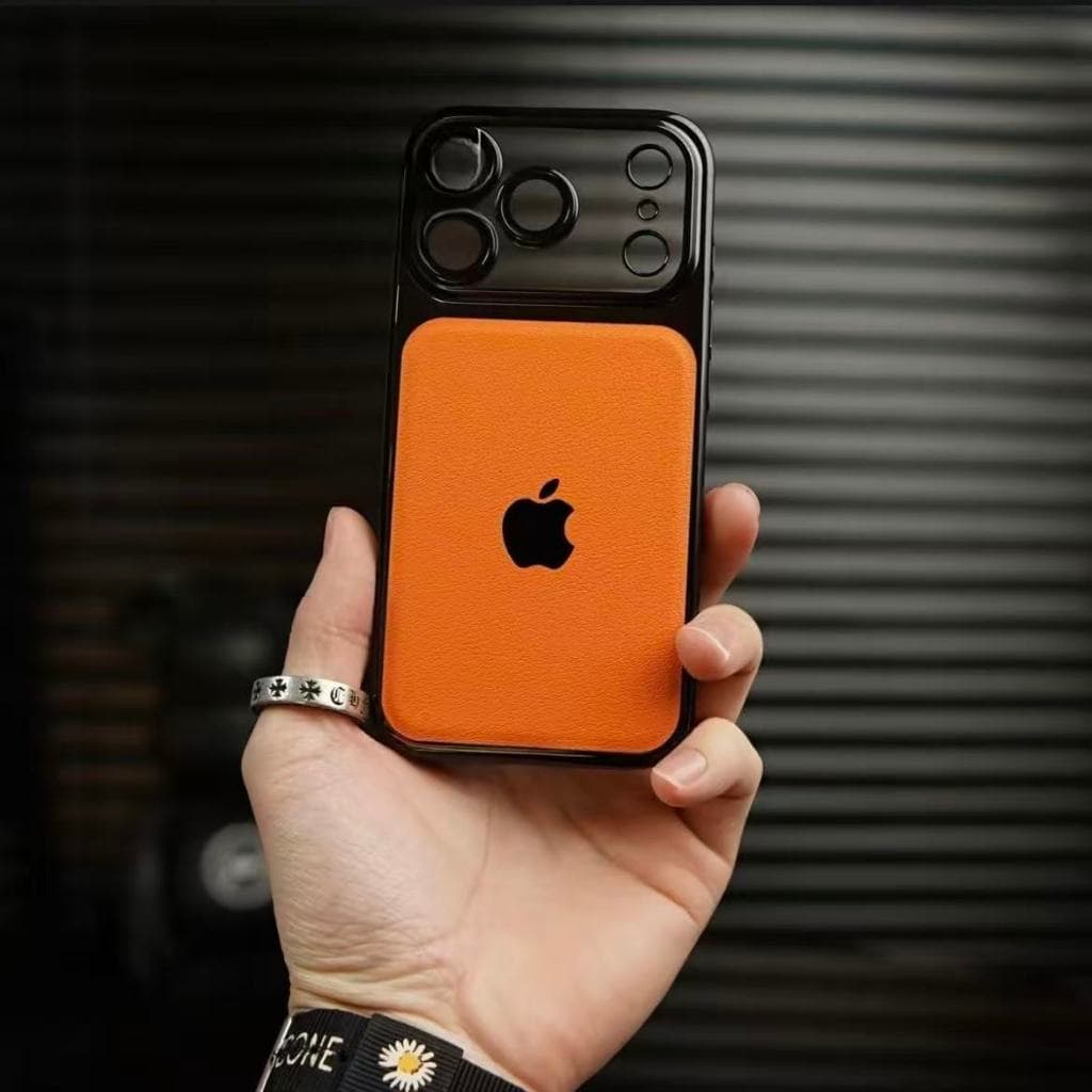Nova Capa Protetora De Couro Ultrafino , Adequada Para iPhone 17 , 16 , 15 , 14 , 13 Pro Max Com material De PC