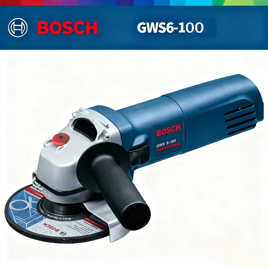 Esmerilhadeira Lixadeira  Elétrica BOSCH GWS 6 1000W Profissional Para Corte e Polimento de Metais