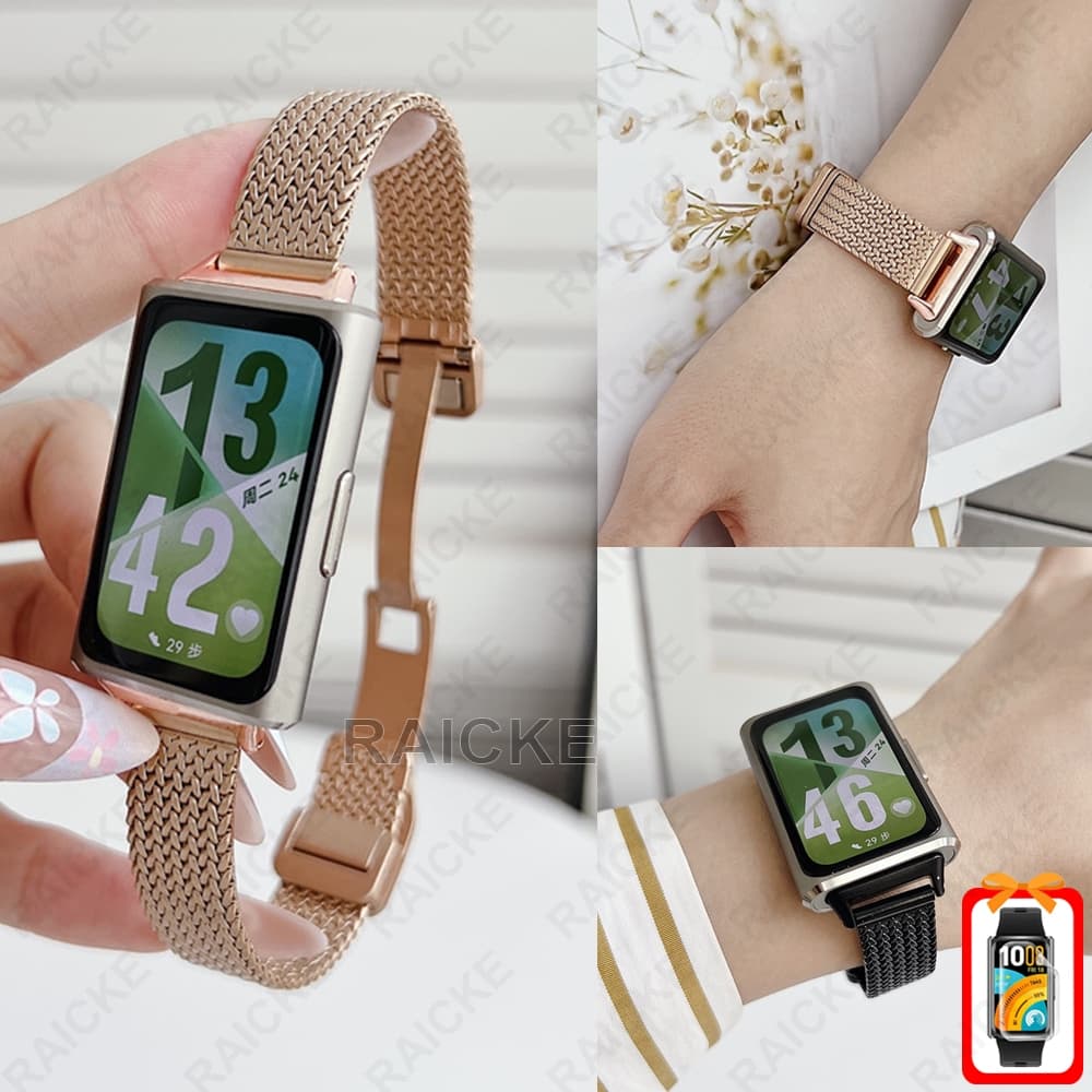 Pulseira De Metal Com Aço Inoxidável À Prova D'água Para Huawei Band 11 pro /  Huawei Band 11
