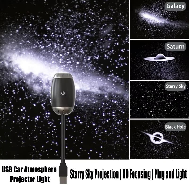Nova Atmosfera De Projeção Carro Luz Ambiente Grande Alcance Romântica Múltiplas Cenas Distância Foco Ajustável