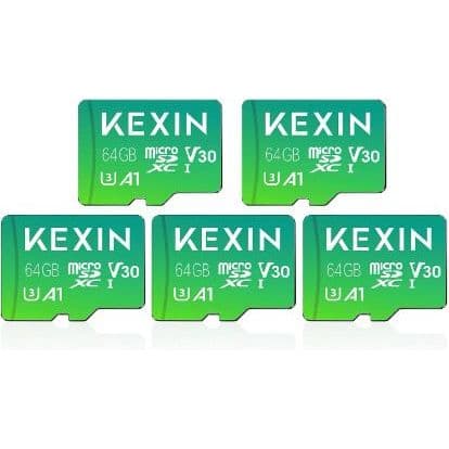 64Gb Micro SD Cards, High Speed Class 10 U3 V30 A1, Up To 85Mb/s For Smartphones And Cameras