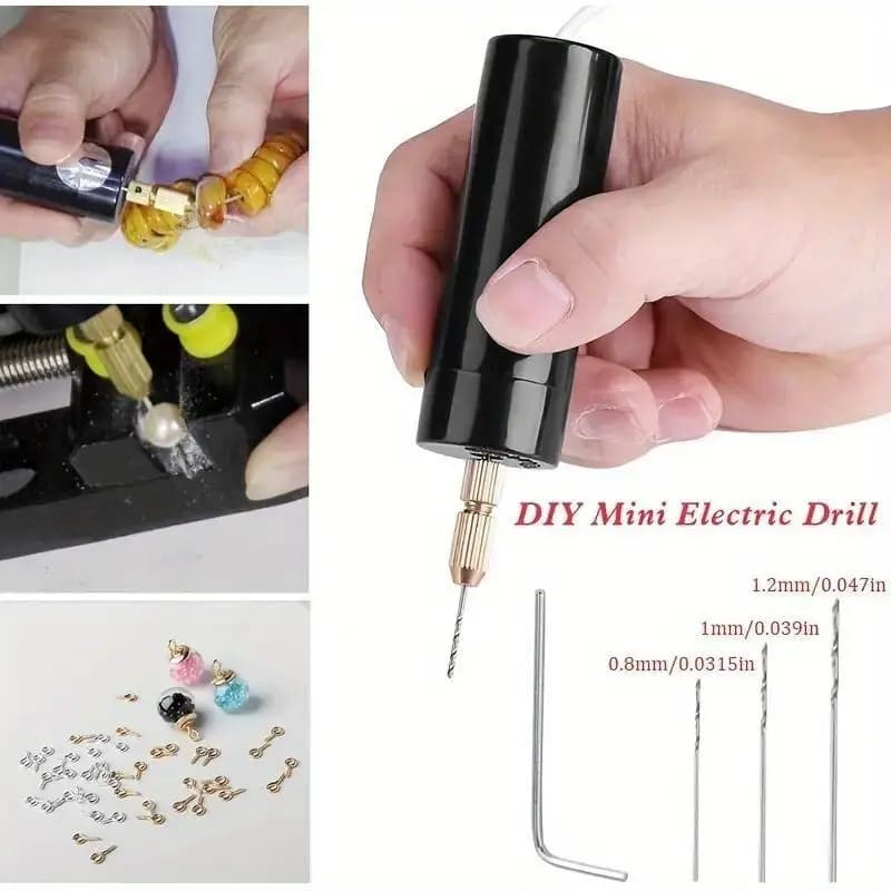 Mini Furadeira Manual Elétrica 5V USB Dispositivo Rotativo Para Jóias Epóxi De Resina Perolada Produção Bricolagem