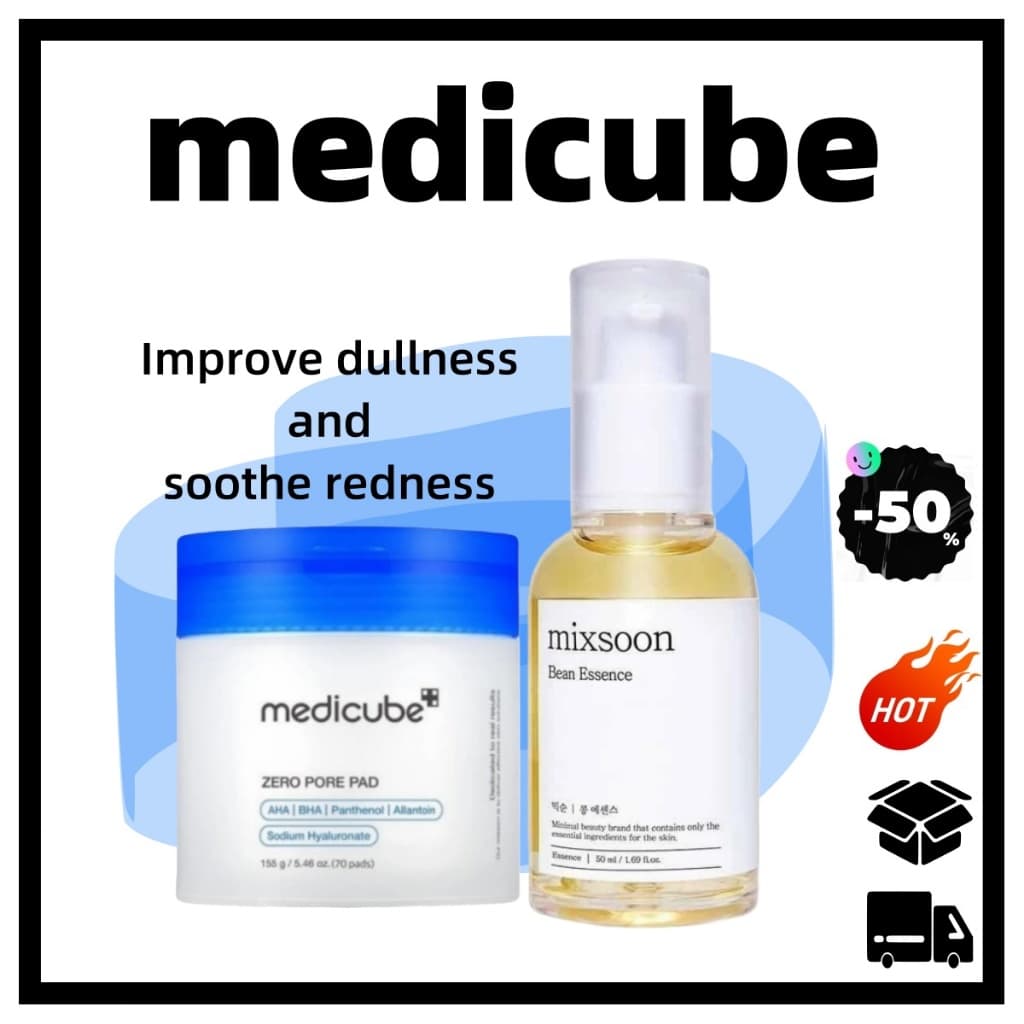 Almofada De Poros Zero 5.5 Para Medicamentos + Essência De Feijão mixsoon | Esfoliação Suave , Melhoria Da Embotamento ,