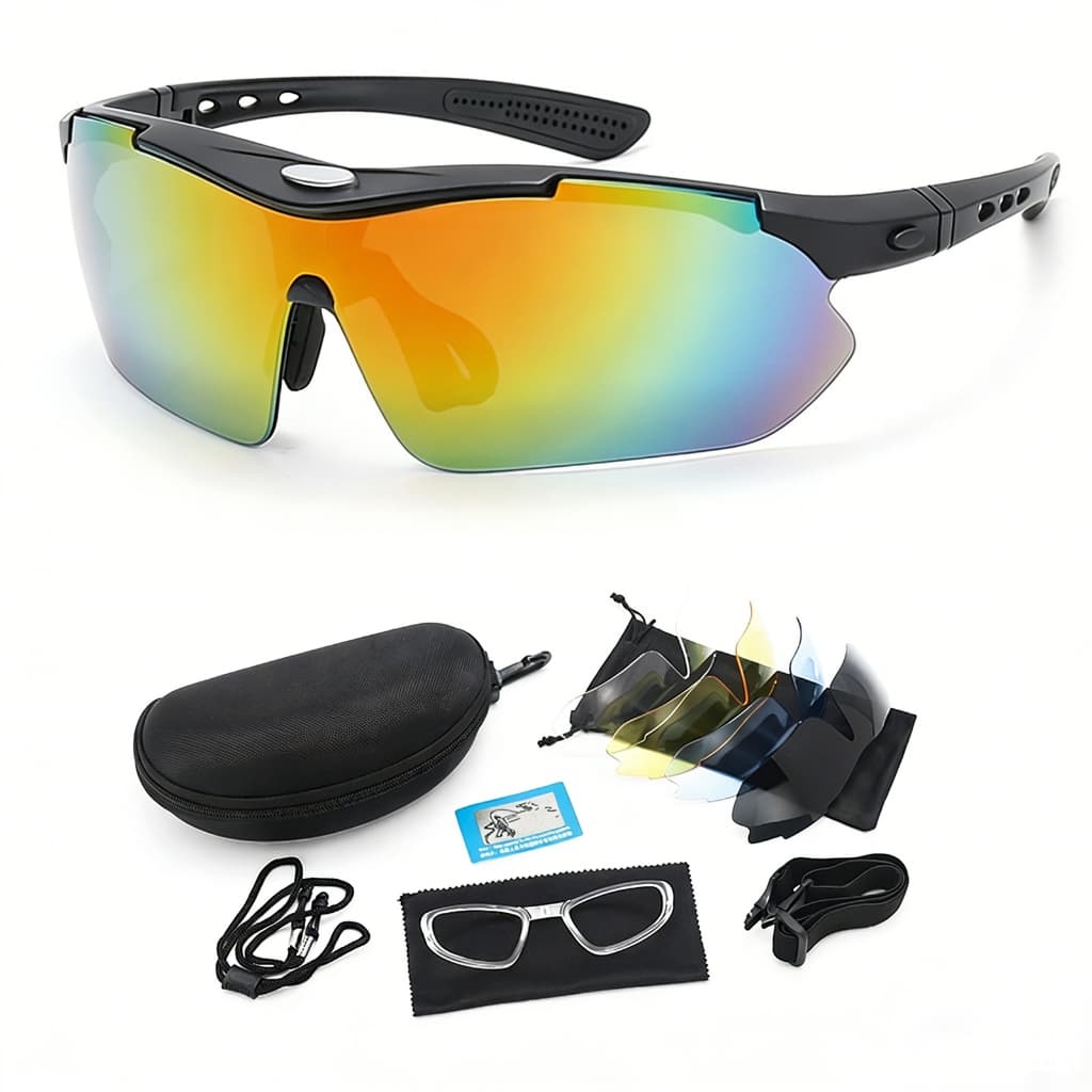 Óculos De Sol Esportivos Polarizados Premium Para Homens E Mulheres – Proteção UV , Ideais Pesca , Corrida Ciclismo