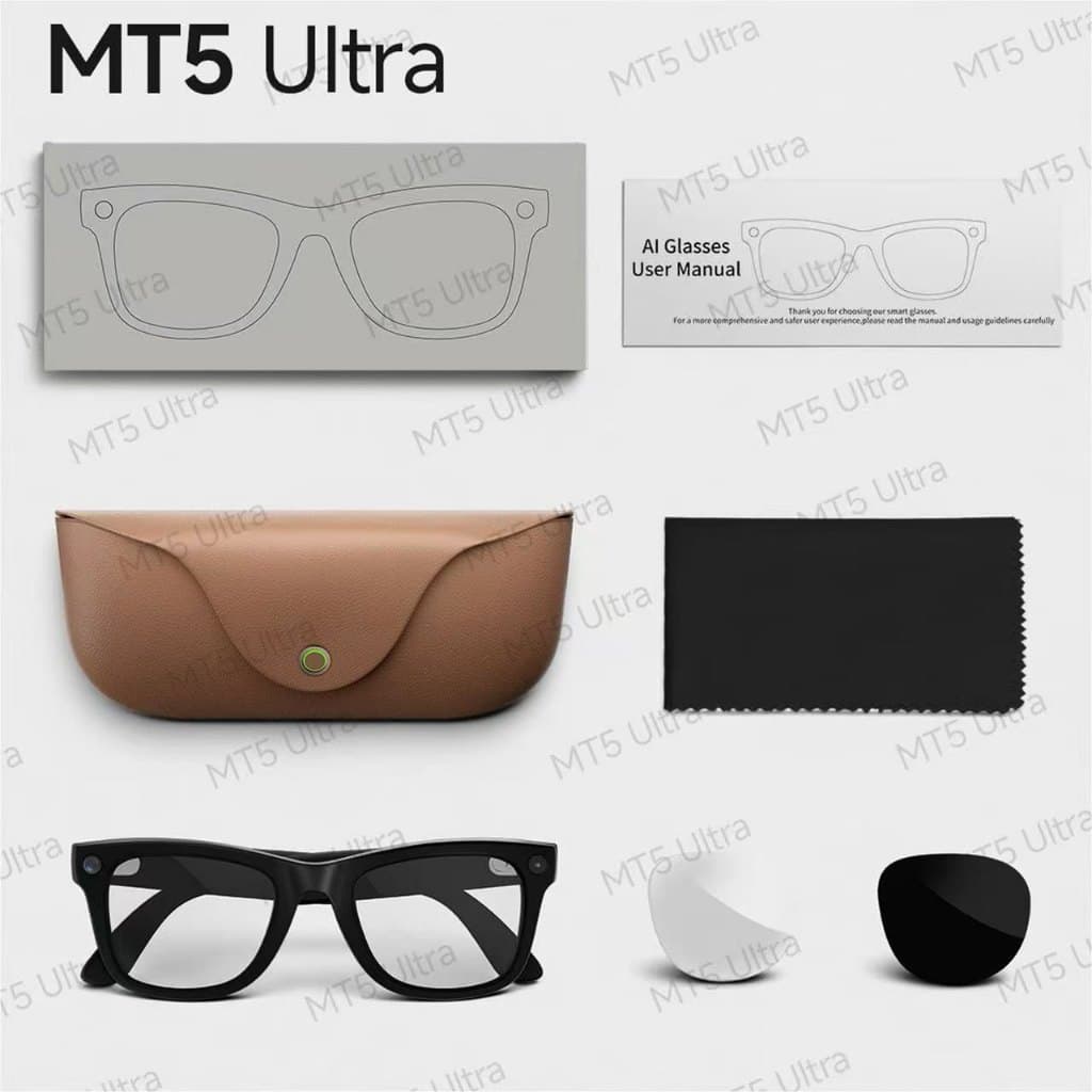 MT5 ultra 2026 Smart Al Camera Óculos De Sol À Prova D'água Anti-Luz Azul Música VS G1 G2 G3 m02