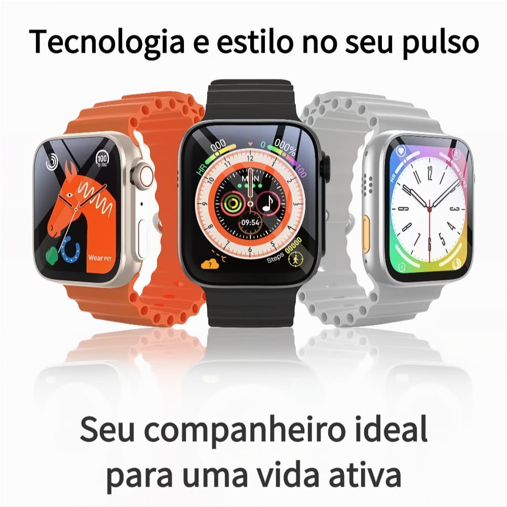 Novo estilo T800 ULTRA Smart Watch Monitoramento esportivo de Super desempenho enviado de São Paulo