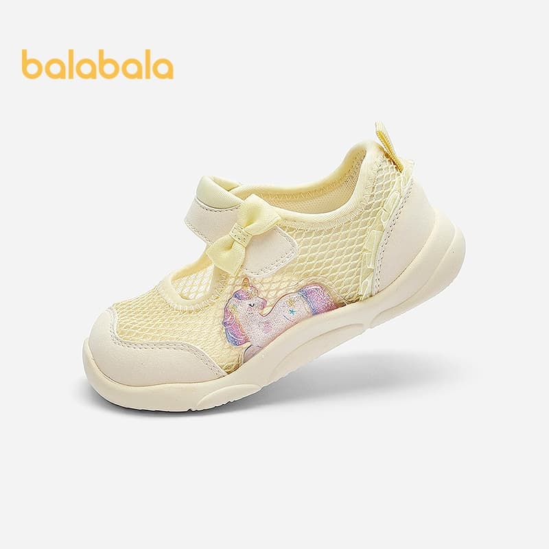 balabala Sapatos Infantis Para Bebês Meninas 2026 Verão Sola Macia Primeiros Caminhantes Adorável Estilo Doce Berçário B