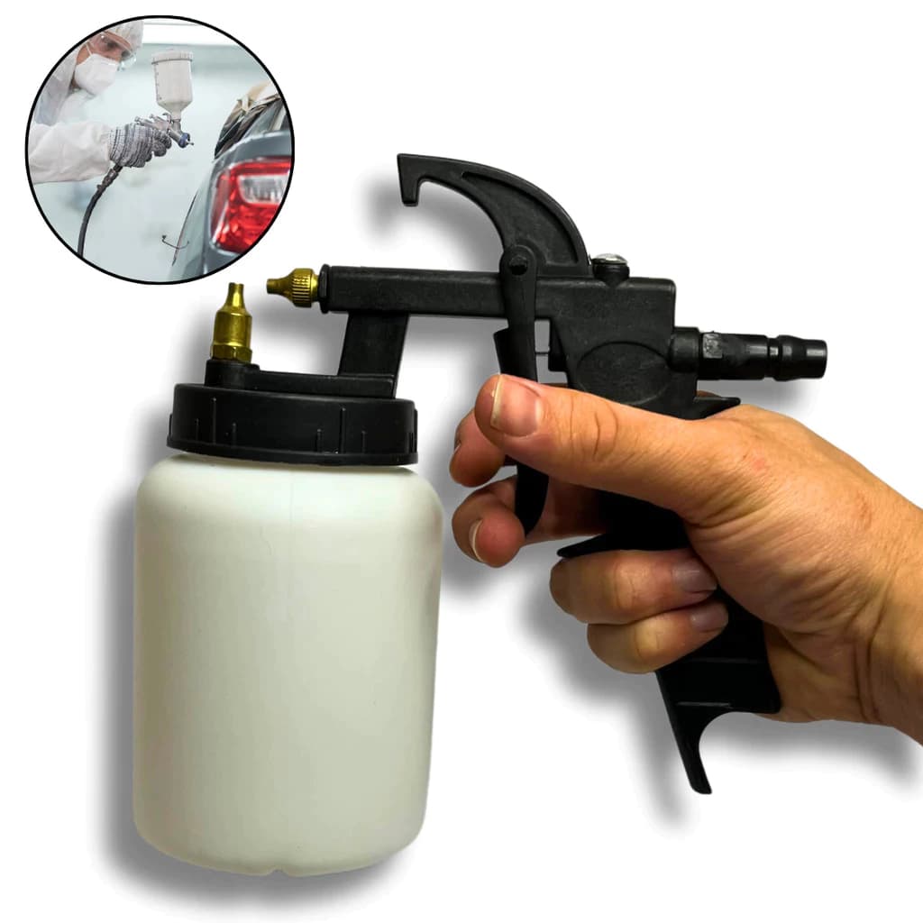 Pistola Pintura AR DIRETO 500ML Ar Direto Alta Precisão Pintura Automotiva Profissional
