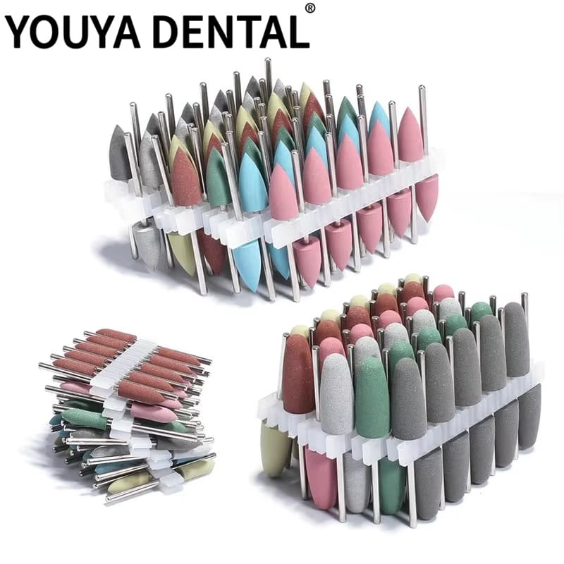 1 Conjunto De Polidores De Borracha De Silicone Dental Burs Ferramentas De Broca De Polimento De Unhas