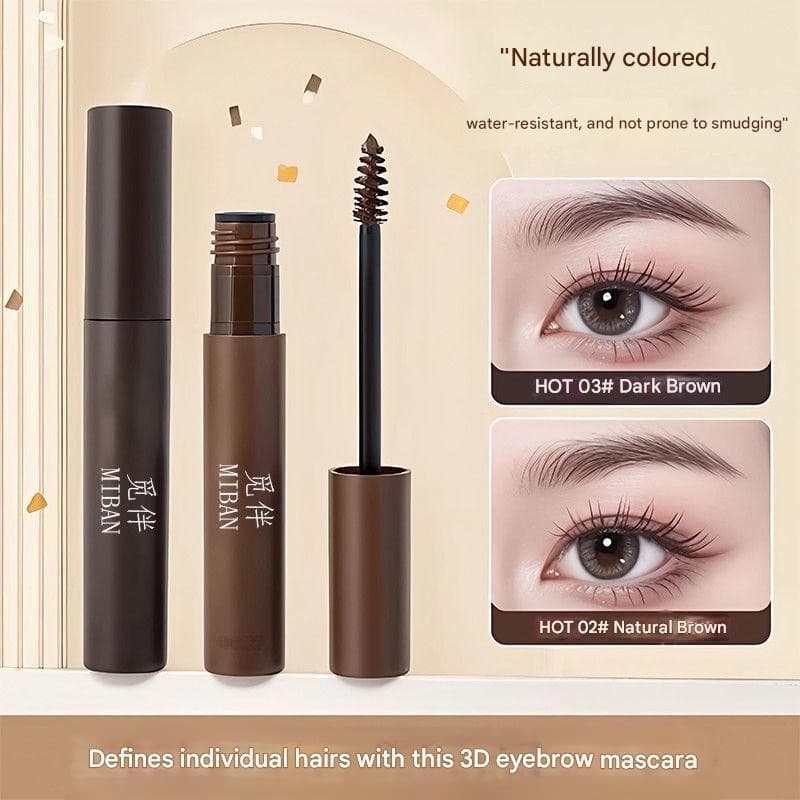 Rímel Para Sobrancelhas Natural 3D À Prova D'água De Longa Duração Com Tintura Estéreo Lápis Creme Pincel Maquiagem Dura