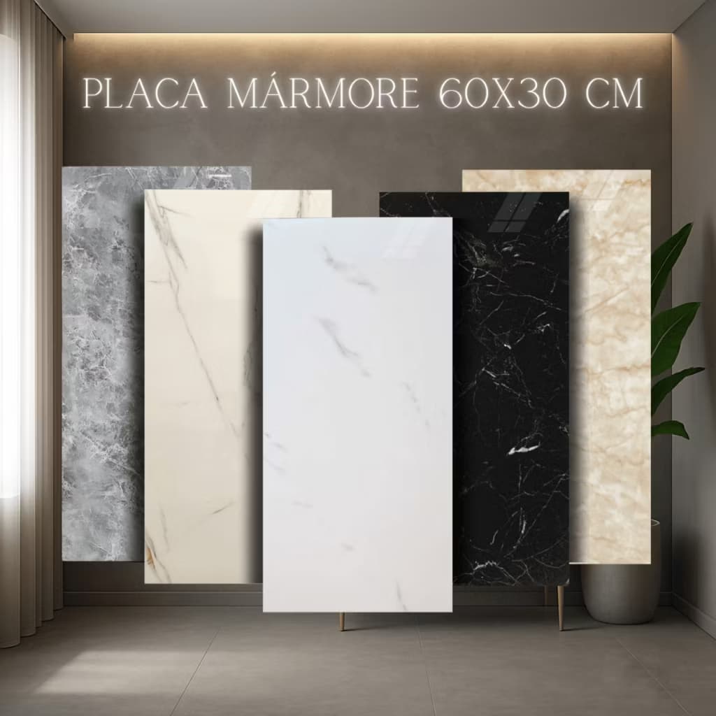 Kit5-20Placas Adesiva Mármore 3D Revestimento Autocolante Decoração Quarto Sala Banheiro Impermeável