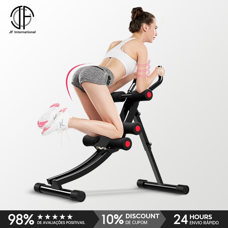 Máquina Dobrável De Exercícios Abdominais Com Display Smartwatch