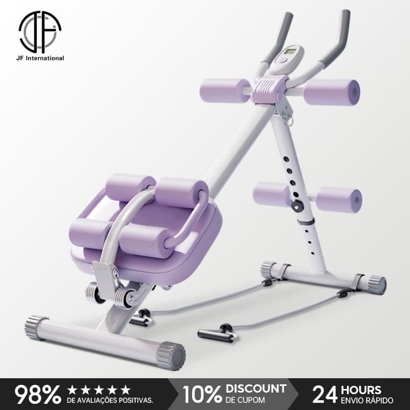 JF Prancha Aparelho abdominal suporta 150kg ajustavel para Academia 5 níveis