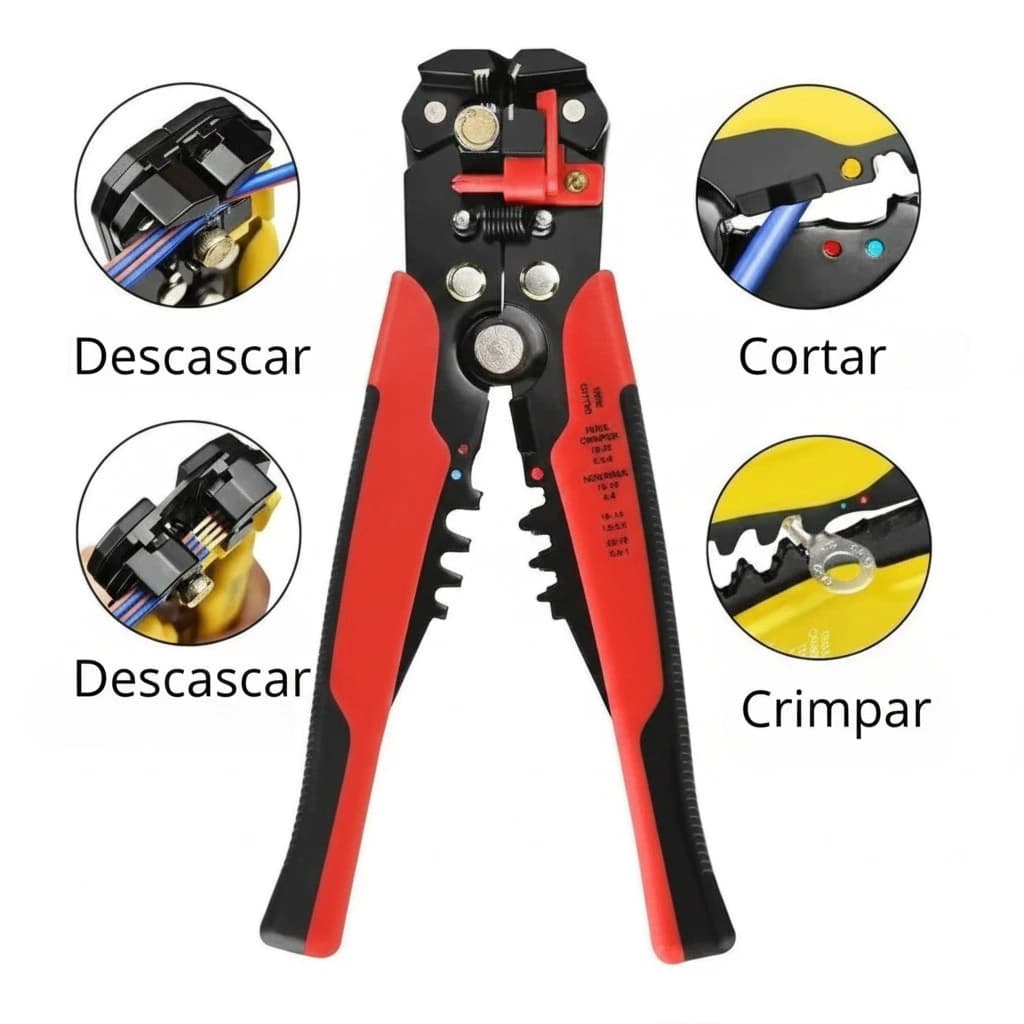 Descascador De Fios Automático Multifuncional , Elétrico , 5 Em 1