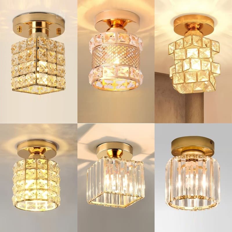 Plafon , design De Cristal premium , Estilo Moderno E Luxuoso , Adequado Para Corredores Varandas , 110 – 220 V