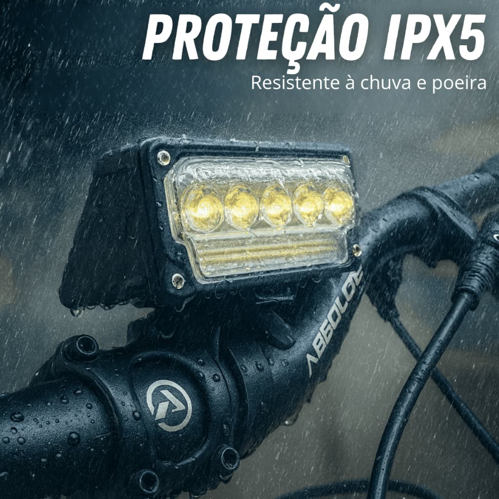 Sinalizador Bicicleta Farol Led Bike Recarregável USB Lanterna Luz Dianteira Lúmens Super Potente Noturno Acessórios