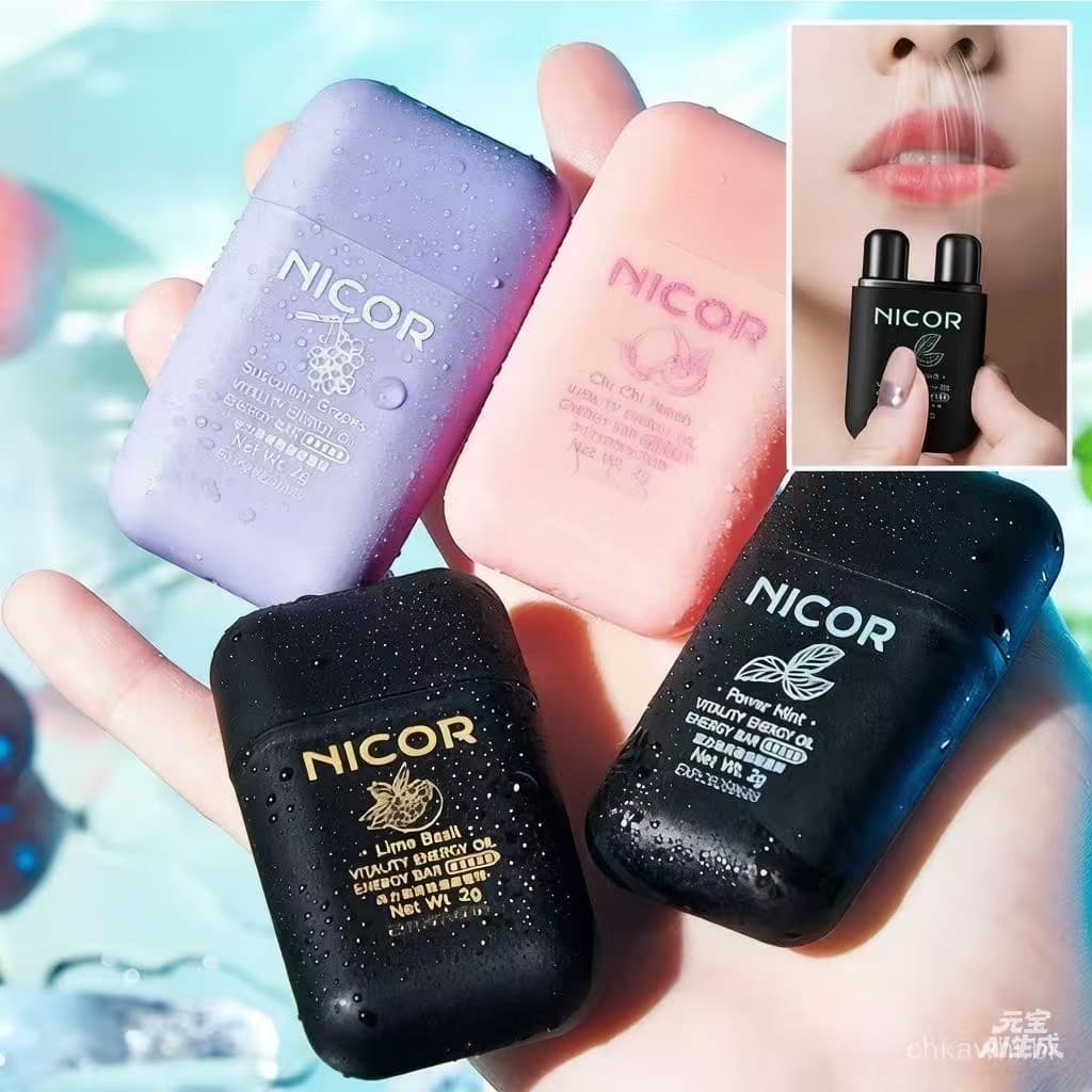 Poderoso Bastão De Energia Inalador Nasal Stick Refrescante Portátil D2O9