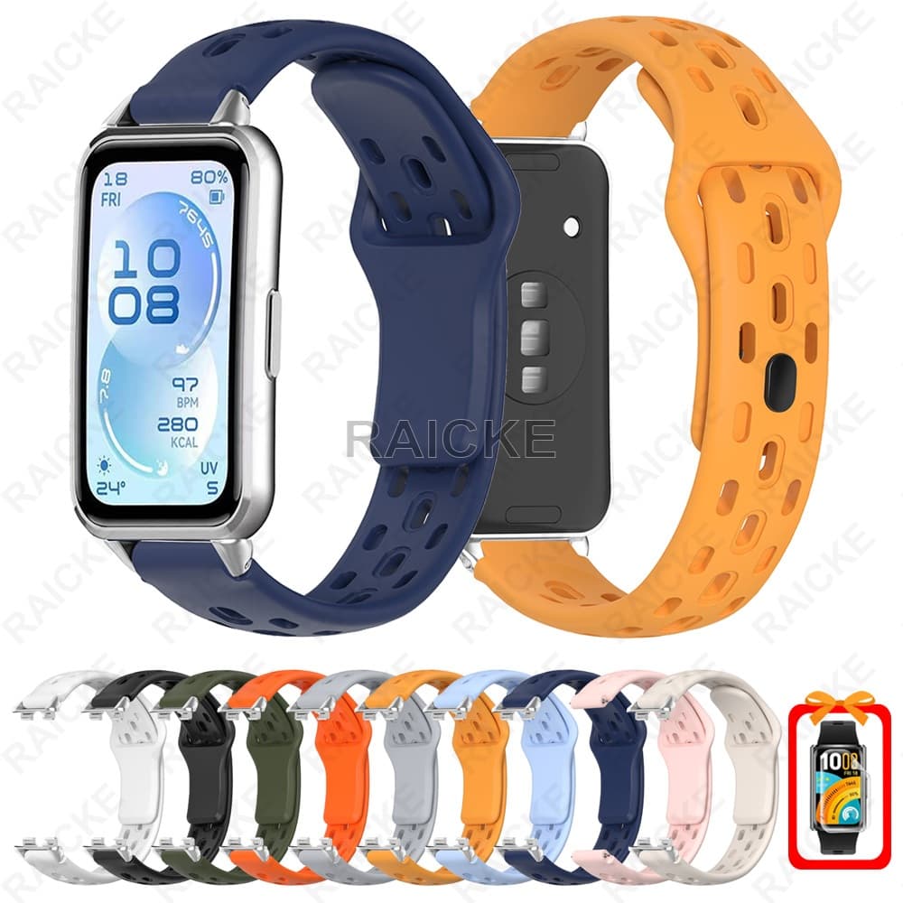 Pulseira De Substituição De Esportiva De Silicone Respirável Para Huawei Band 11 pro / Huawei Band 11