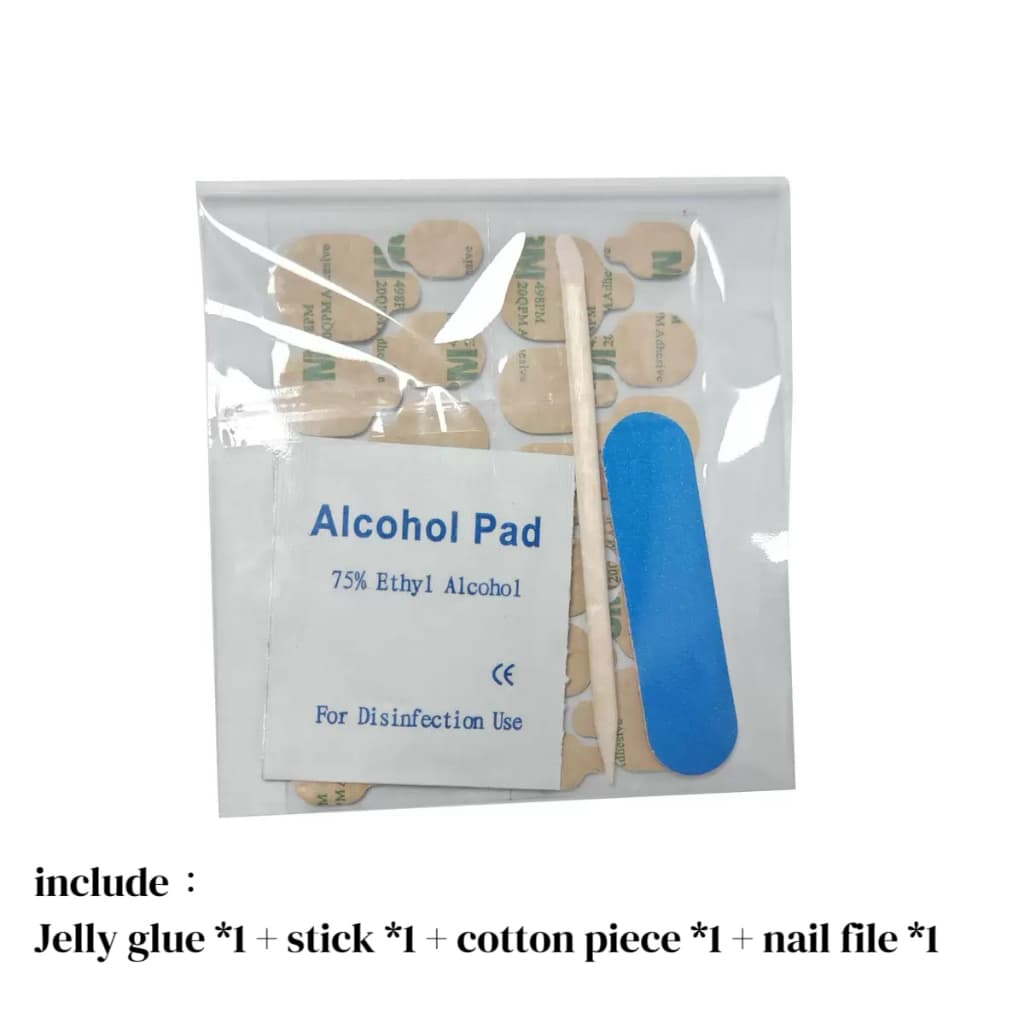 Conjunto De 4 Peças De Gel Gelatinoso , Tira De Limpeza , Almofadas De Algodão , Ferramenta Para Unhas
