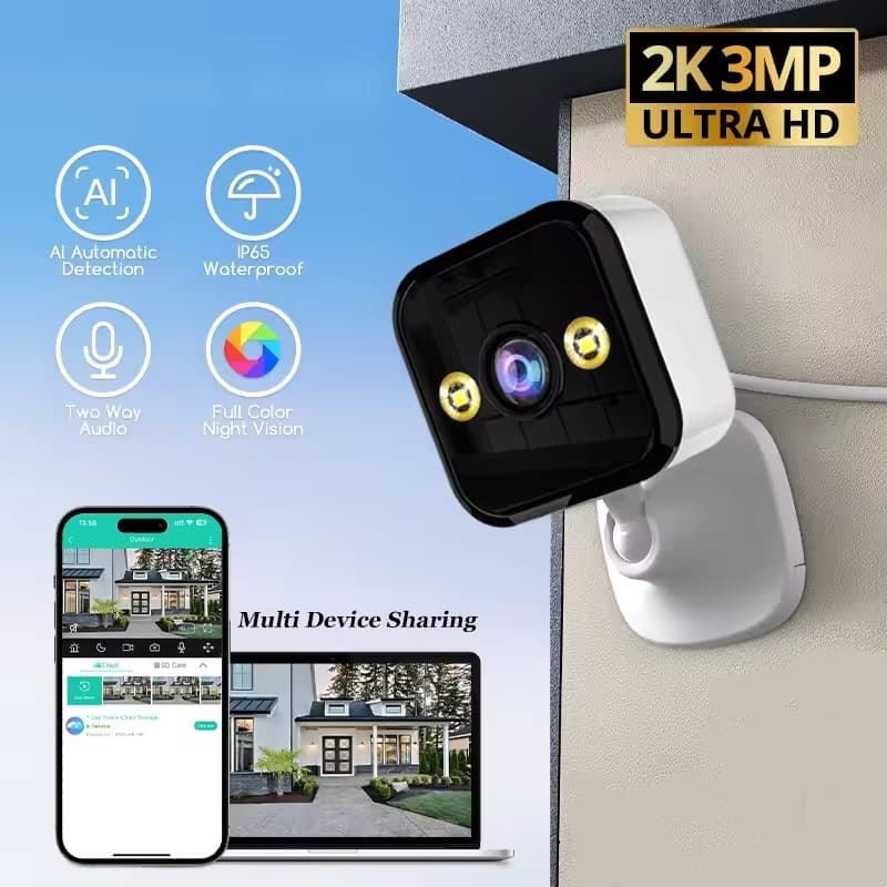 1080P Wifi Câmera IP CCTV De Vigilância Interior E Exterior À Prova Dwaterproof Água 2MP Mini Noite Casa Inteligente Mon